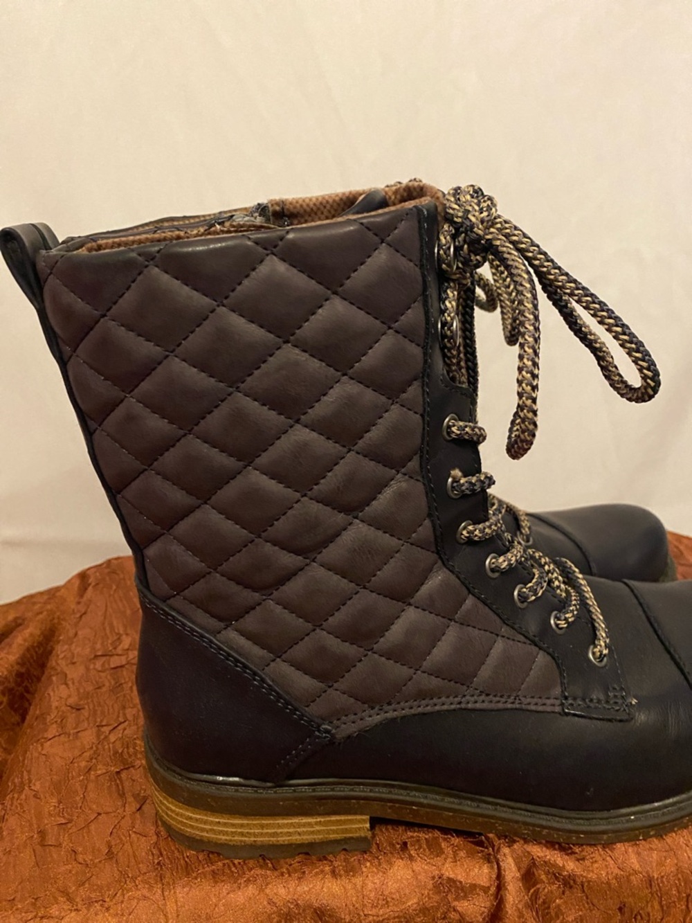 b.o.c. Quilted Lace-Up Combat Ankle Boots - Picture 5 of 10